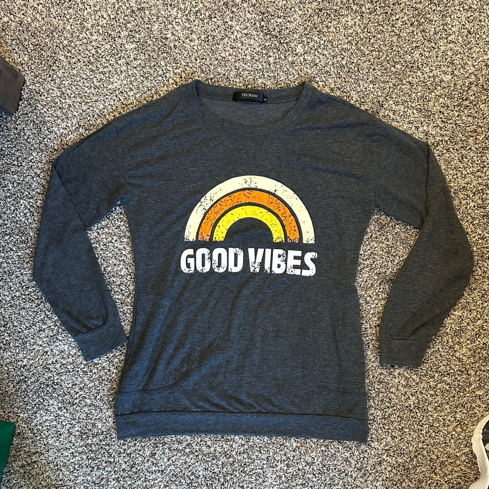 Good Vibes long sleeve women’s S t-shirt
